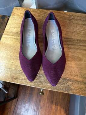 Rothy's The Point Purple Pointed Toe Flats Size 8
